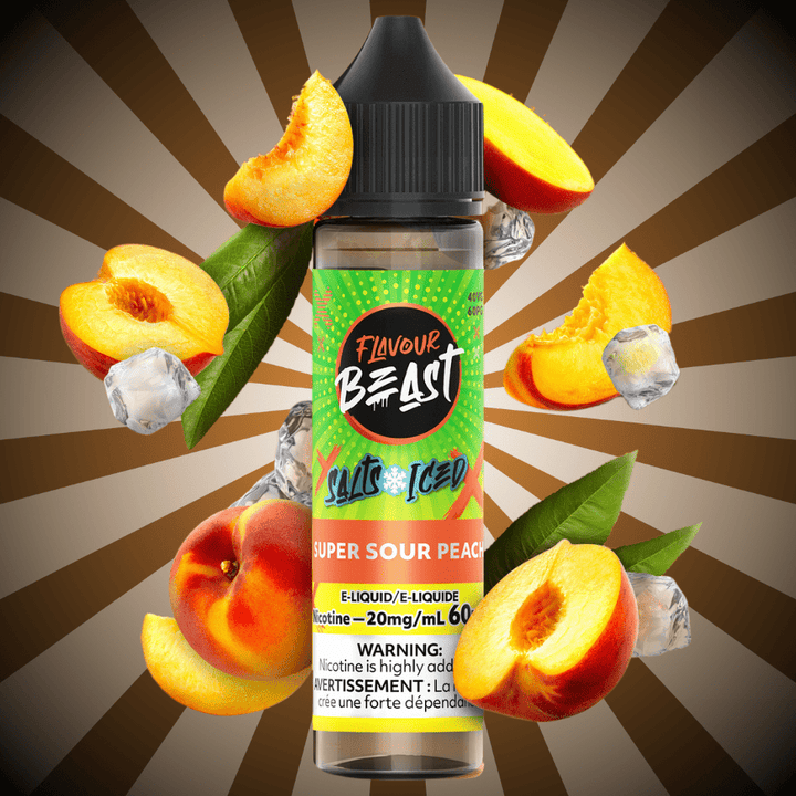 Flavour Beast Salt-Super Sour Peach-60ml 60mL / 20mg Winkler Vape SuperStore and Bong Shop Manitoba Canada