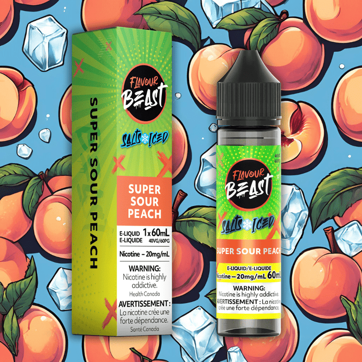 Flavour Beast Salt-Super Sour Peach-60ml 60mL / 20mg Winkler Vape SuperStore and Bong Shop Manitoba Canada