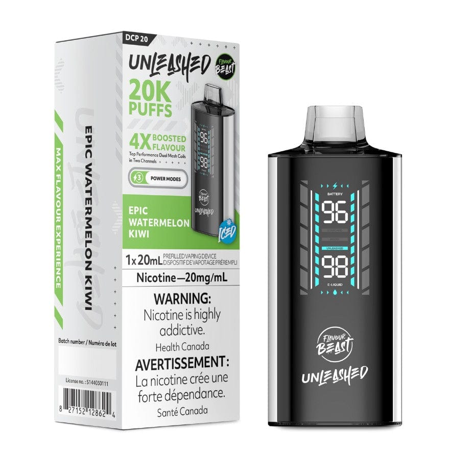 Flavour Beast Unleashed DCP 20K - Epic Watermelon Kiwi Winkler Vape SuperStore and Bong Shop Manitoba Canada