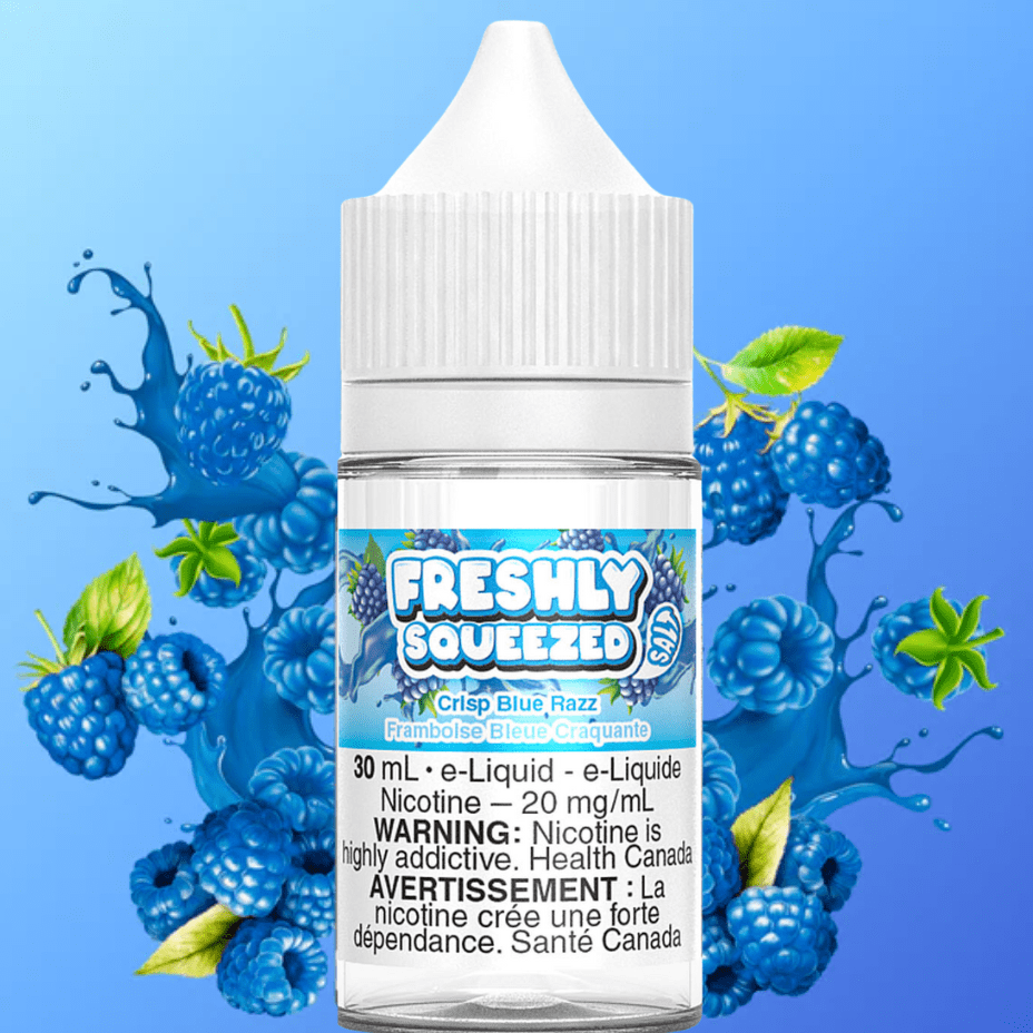 Freshly Squeezed Salt - Crisp Blue Razz 30ml 30ml / 12mg Winkler Vape SuperStore and Bong Shop Manitoba Canada