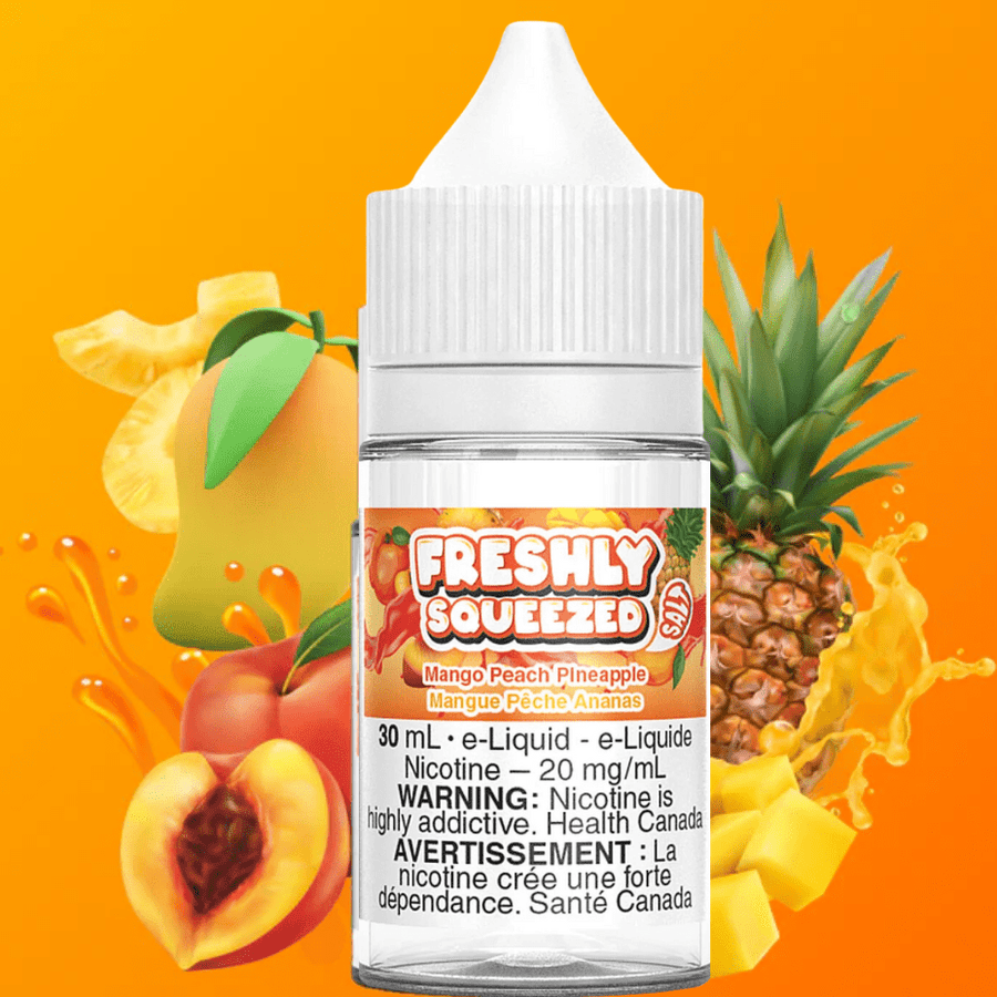 Freshly Squeezed Salt - Mango Peach Pineapple 30ml 30ml / 12mg Winkler Vape SuperStore and Bong Shop Manitoba Canada