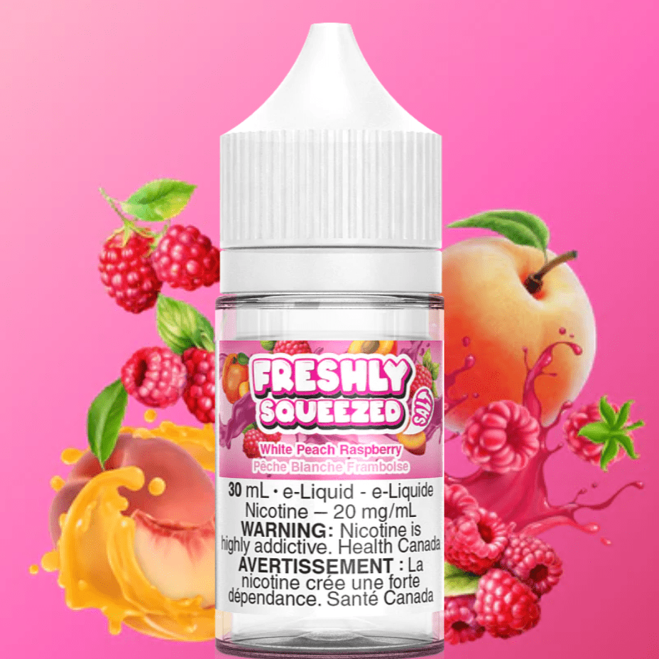 Freshly Squeezed Salt - White Peach Raspberry 30ml 30ml / 12mg Winkler Vape SuperStore and Bong Shop Manitoba Canada