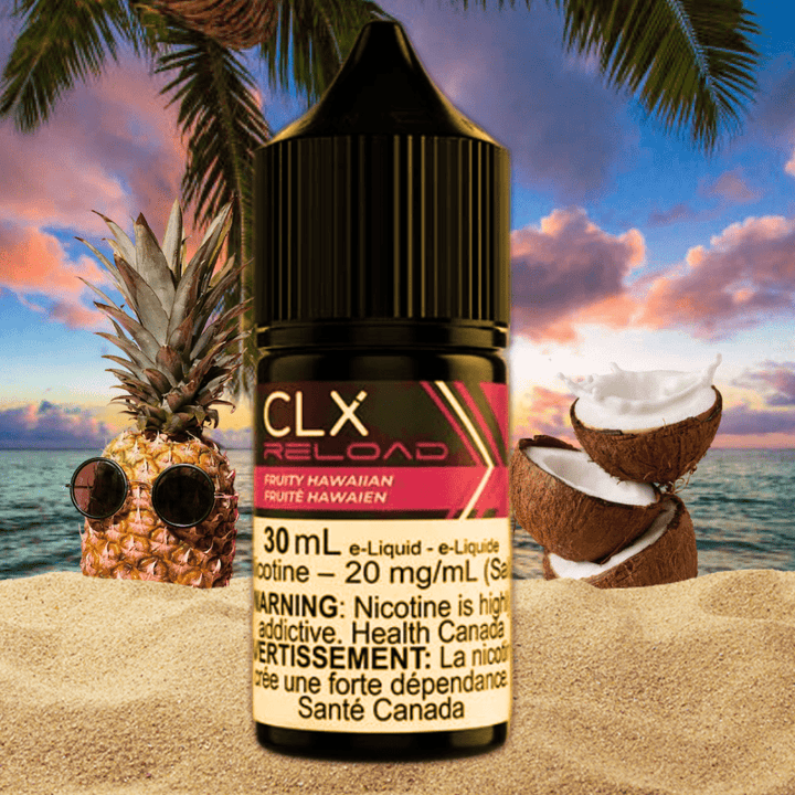 Fruity Hawaiian Salt by CLX Reload E-Liquid 30mL / 10mg Winkler Vape SuperStore and Bong Shop Manitoba Canada