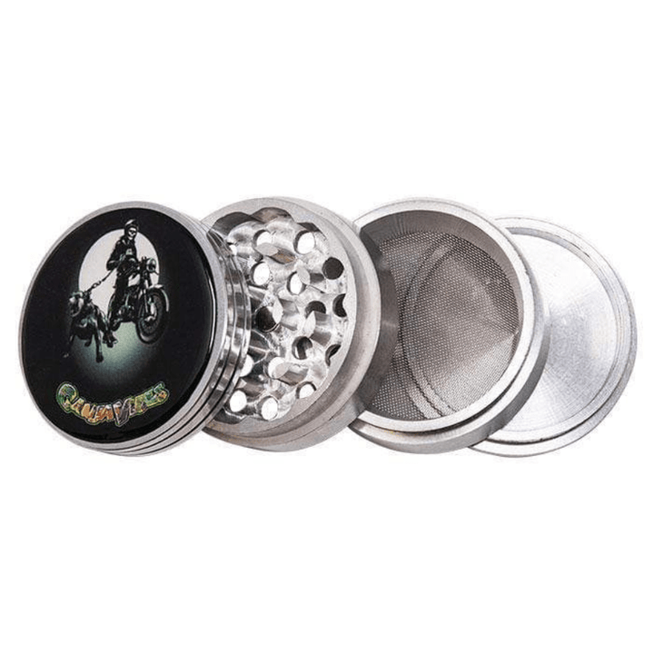 Ganja Vibes Aluminum 56mm Grinder 4pc Winkler Vape SuperStore and Bong Shop Manitoba Canada