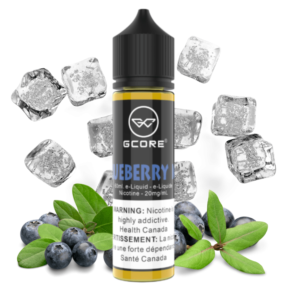 Gcore Blueberry Ice Salt Nic 60ml 20mg / 60mL Winkler Vape SuperStore and Bong Shop Manitoba Canada