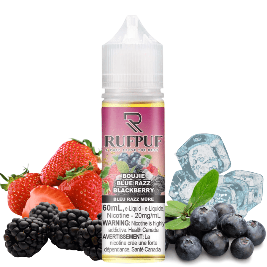 Gcore Rufpuf Salt Boujie Blue Razz Blackberry-60ml 20mg / 60mL Winkler Vape SuperStore and Bong Shop Manitoba Canada