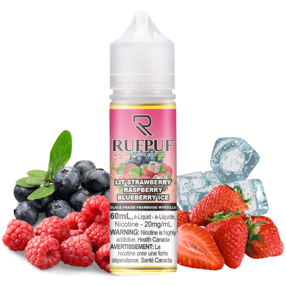 Gcore Rufpuf Salt Lit Strawberry Raspberry Blueberry Ice-60ml 20mg / 60mL Winkler Vape SuperStore and Bong Shop Manitoba Canada