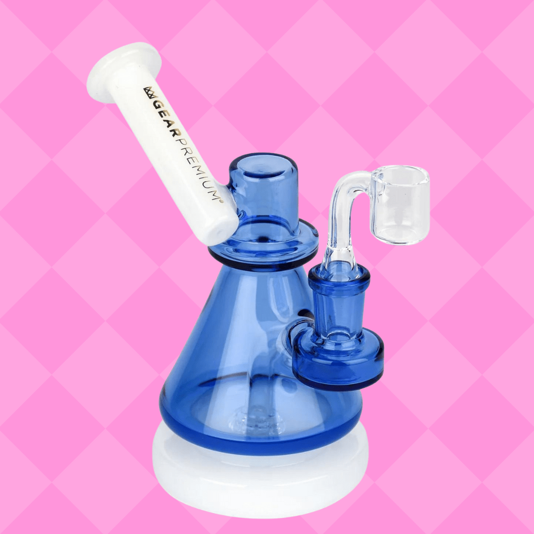 Gear Premium Floating Beaker Rig 6" 6" / Sapphire Blue Winkler Vape SuperStore and Bong Shop Manitoba Canada