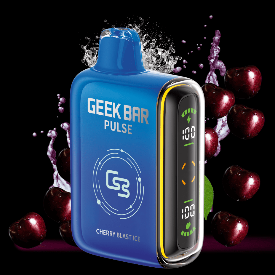 Geek Bar Pulse 9000 Disposable Vape - Cherry Blast Ice 9000 Puffs / 20mg Winkler Vape SuperStore and Bong Shop Manitoba Canada