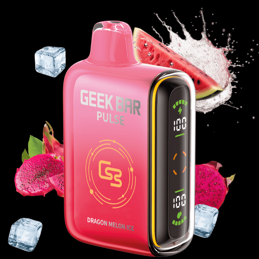 Geek Bar Pulse 9000 Disposable Vape - Dragon Melon Ice 9000 Puffs / 20mg Winkler Vape SuperStore and Bong Shop Manitoba Canada