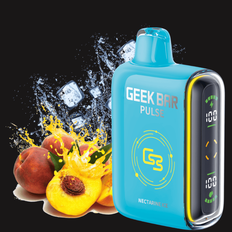 Geek Bar Pulse 9000 Disposable Vape-Nectarine Ice 20mg / 9000 Puffs Winkler Vape SuperStore and Bong Shop Manitoba Canada