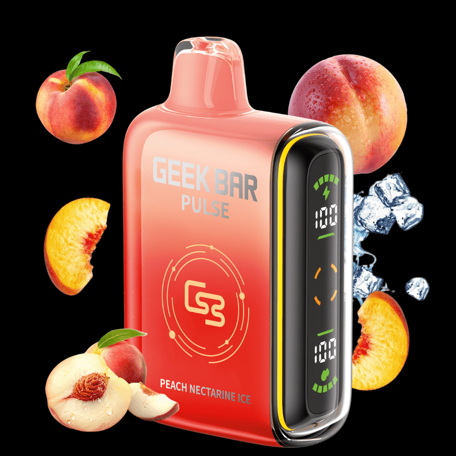 Geek Bar Pulse 9000 Disposable Vape - Peach Nectarine Ice 9000 Puffs / 20mg Winkler Vape SuperStore and Bong Shop Manitoba Canada