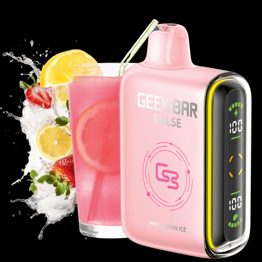 Geek Bar Pulse 9000 Disposable Vape-Pink Lemon Ice 9000 Puffs / 20mg Winkler Vape SuperStore and Bong Shop Manitoba Canada