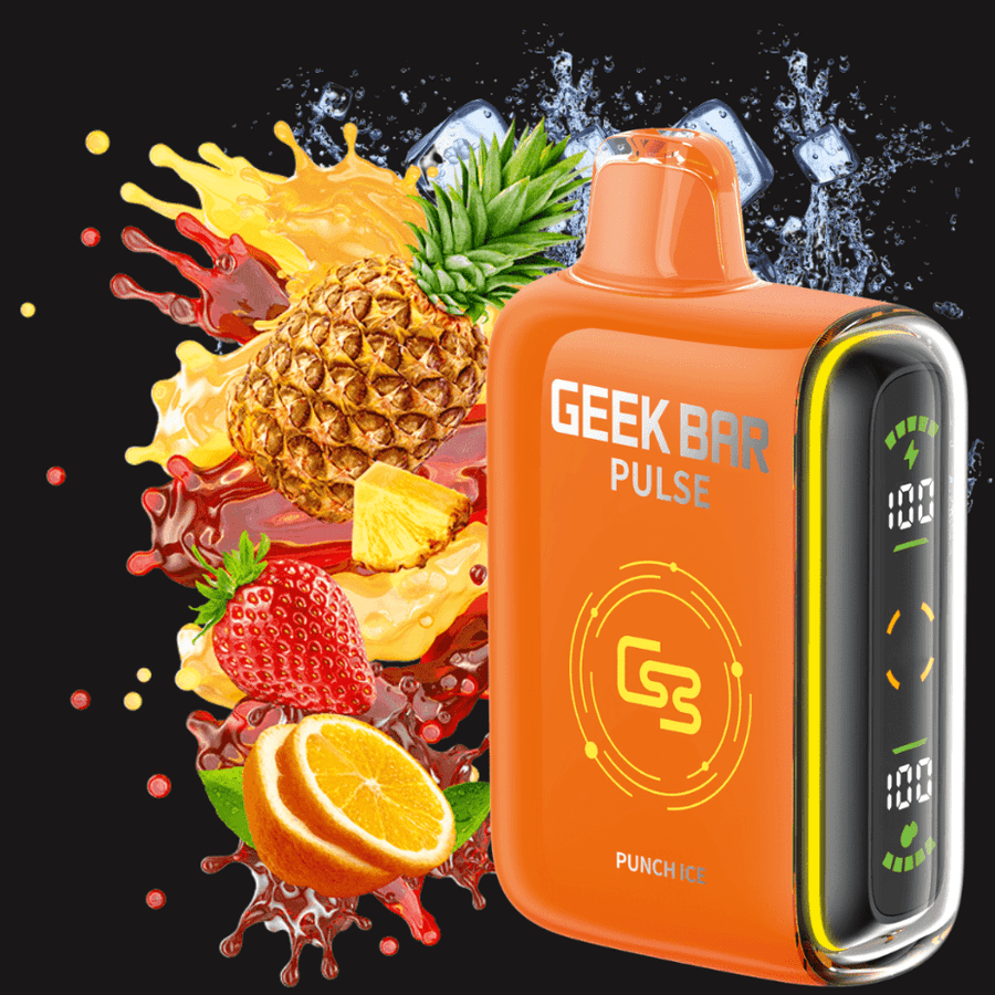 Geek Bar Pulse 9000 Disposable Vape-Punch Ice 20mg / 9000 Puffs Winkler Vape SuperStore and Bong Shop Manitoba Canada