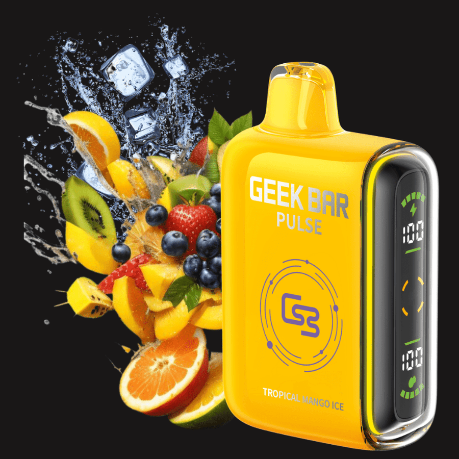 Geek Bar Pulse 9000 Disposable Vape-Tropical Mango Ice 20mg / 9000 Puffs Winkler Vape SuperStore and Bong Shop Manitoba Canada