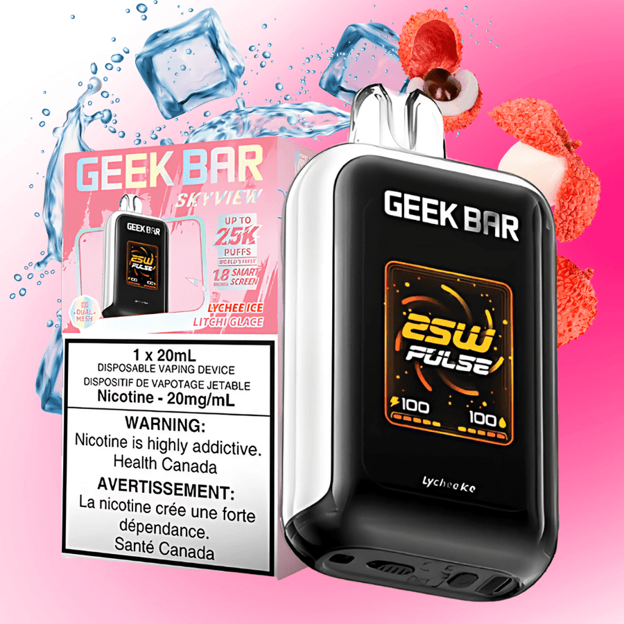 Geek Bar Skyview 25K Disposable Vape -Lychee Ice 25000 Puffs / 20mg Winkler Vape SuperStore and Bong Shop Manitoba Canada