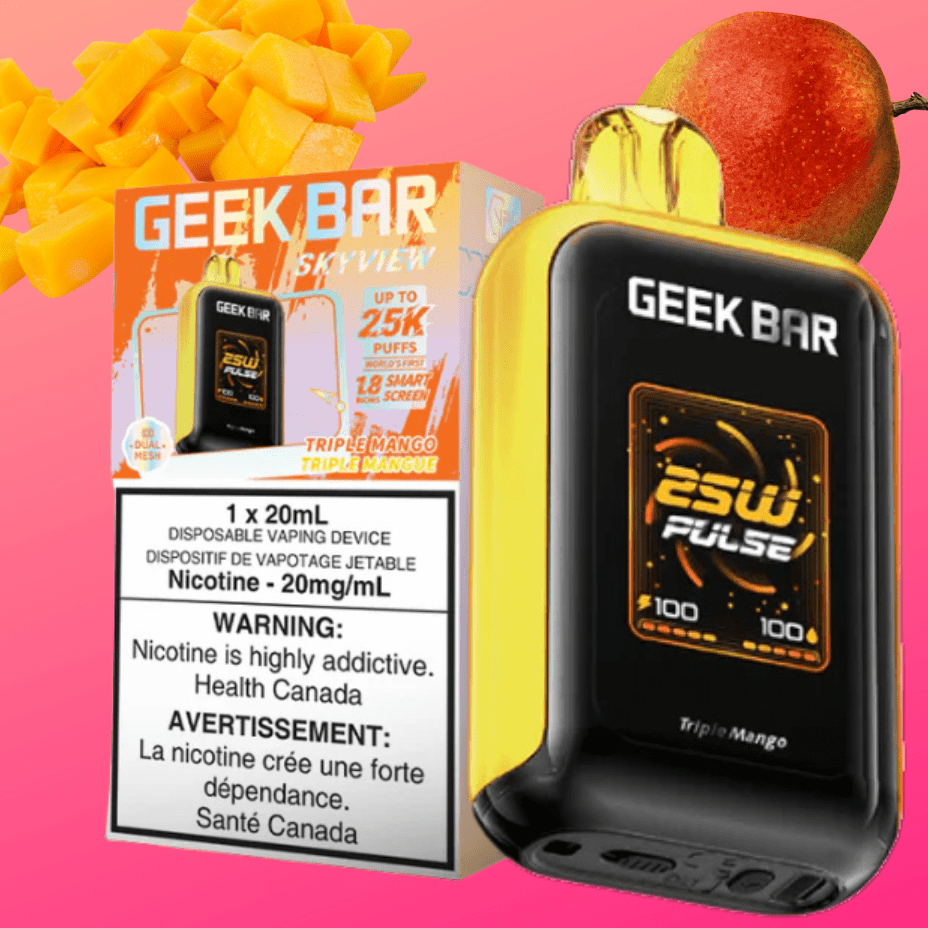 Geek Bar Skyview 25K Disposable Vape - Triple Mango 25000 Puffs / 20mg Winkler Vape SuperStore and Bong Shop Manitoba Canada