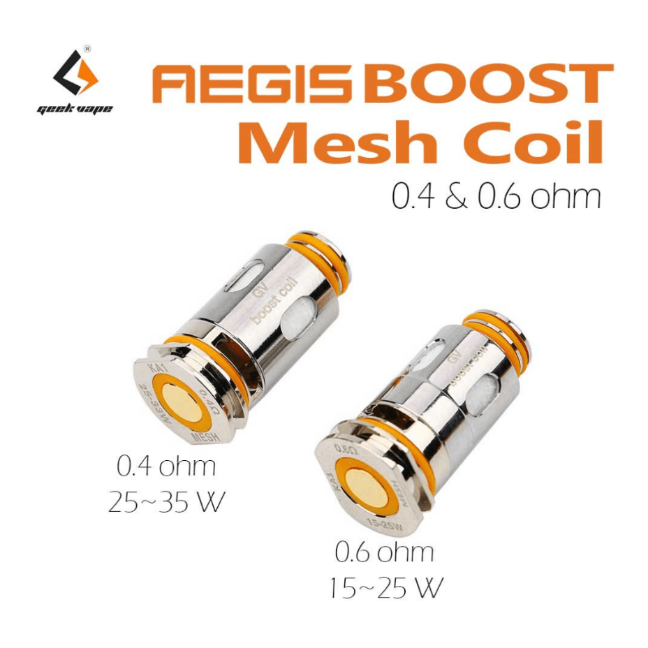 Geekvape Aegis Boost Replacement Coils-5/pkg B0.2ohm 50W-58W Winkler Vape SuperStore and Bong Shop Manitoba Canada