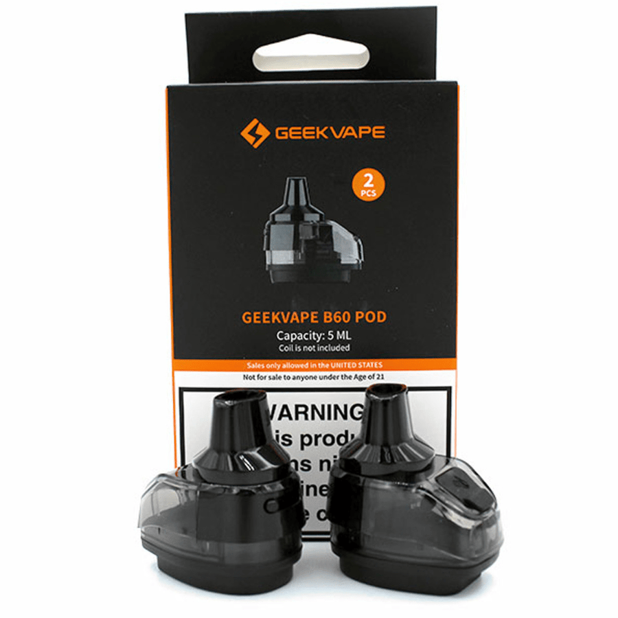 Geekvape B60 Boost 2 Empty Replacement Pods (2/pkg) 2/pkg Winkler Vape SuperStore and Bong Shop Manitoba Canada