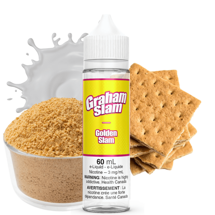 Golden Slam by Graham Slam E-liquid 60ml / 3mg Winkler Vape SuperStore and Bong Shop Manitoba Canada