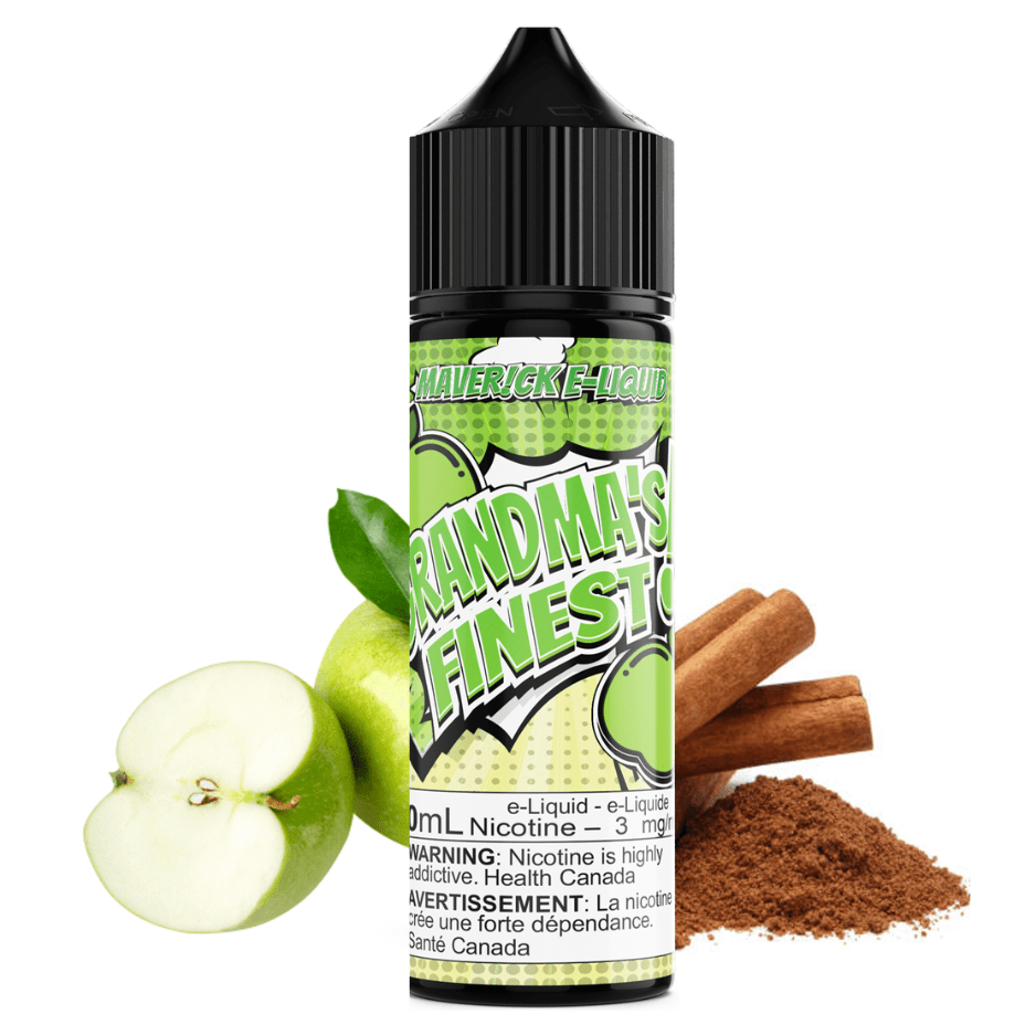 Grandmas Finest by Maverick E-Liquid 60ml / 3mg Winkler Vape SuperStore and Bong Shop Manitoba Canada