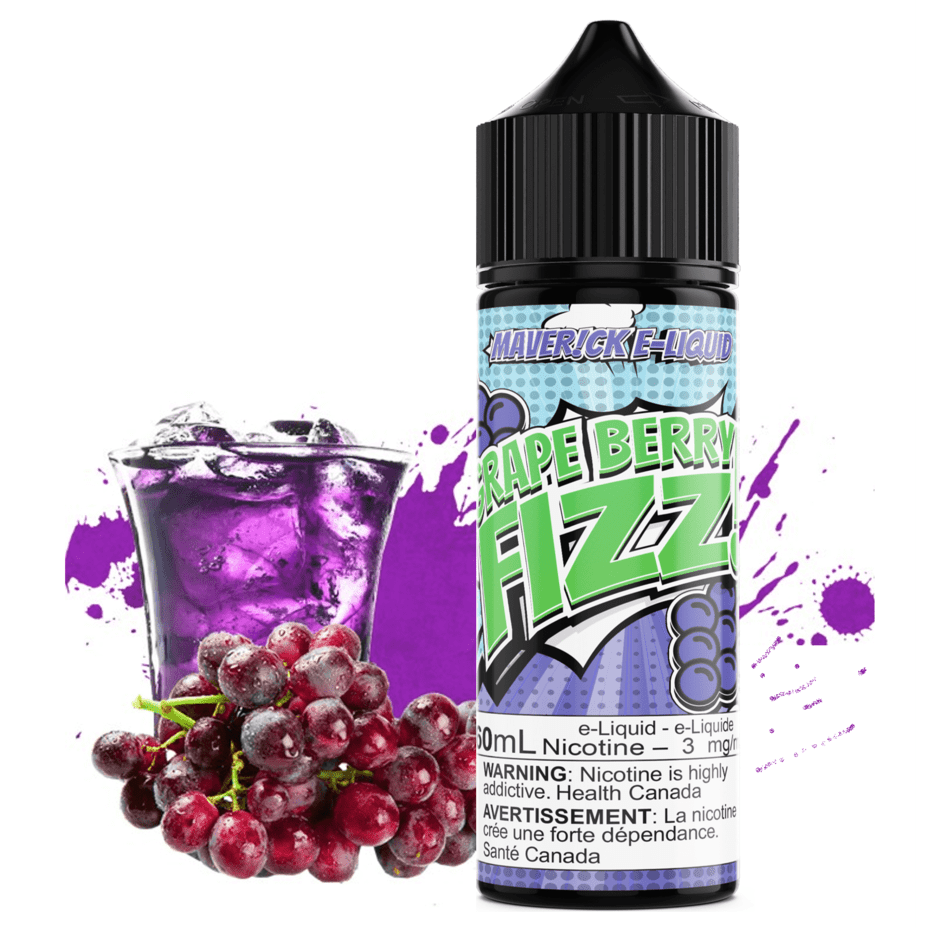 Grape Berry Fizz by Maverick E-Liquid 60ml / 3mg Winkler Vape SuperStore and Bong Shop Manitoba Canada