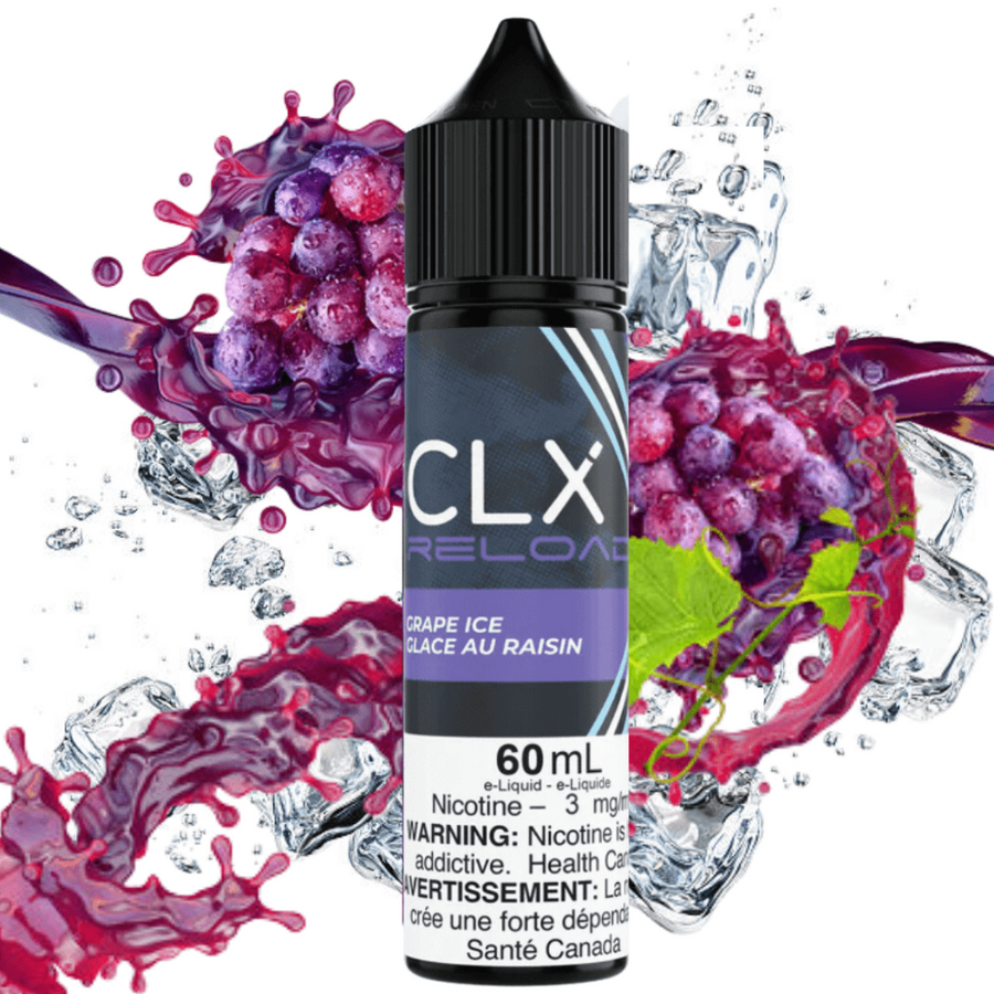 Grape Ice by CLX Reload E-liquid 3mg Winkler Vape SuperStore and Bong Shop Manitoba Canada