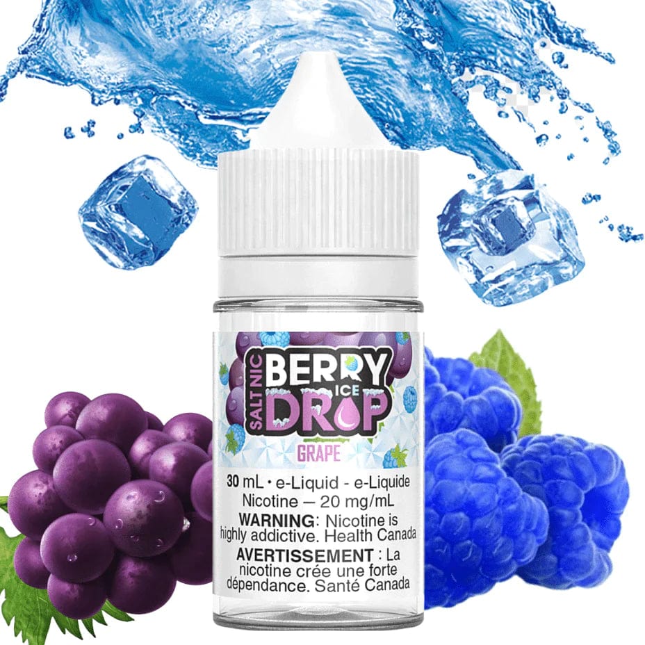 Grape Ice Salt by Berry Drop E-Liquid 30ml / 12mg Winkler Vape SuperStore and Bong Shop Manitoba Canada