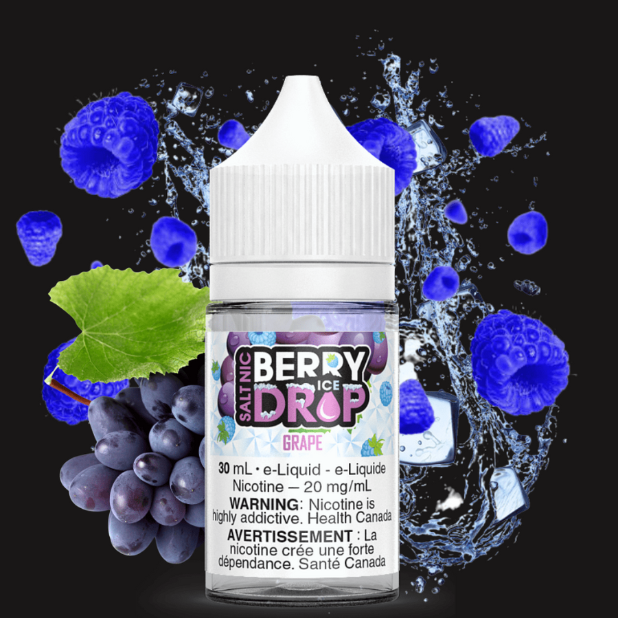 Grape Ice Salt by Berry Drop E-Liquid Winkler Vape SuperStore and Bong Shop Manitoba Canada