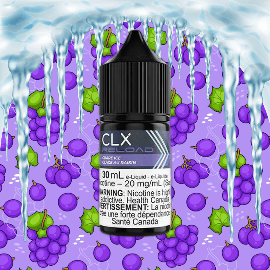 Grape Ice Salt by CLX Reload E-Liquid Winkler Vape SuperStore and Bong Shop Manitoba Canada