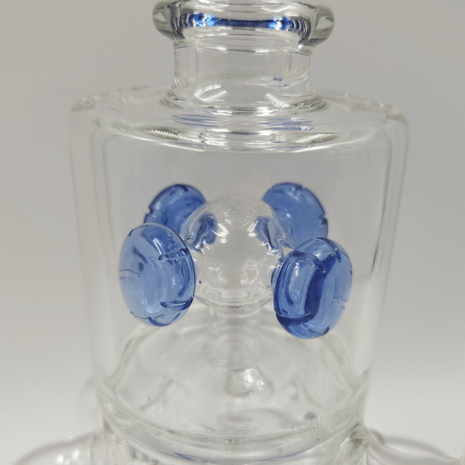 H2O Glass Bong 7mm with 4 Rocket Percs-14" Winkler Vape SuperStore and Bong Shop Manitoba Canada