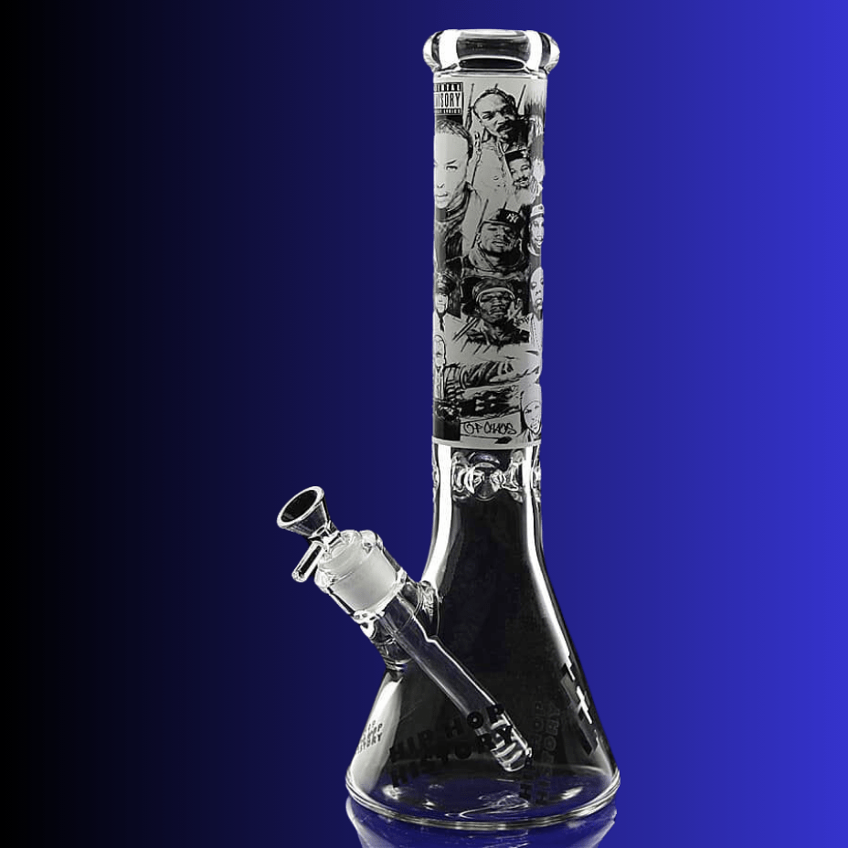 High Class Glass 7mm HipHop History Beaker Winkler Vape SuperStore and Bong Shop Manitoba Canada