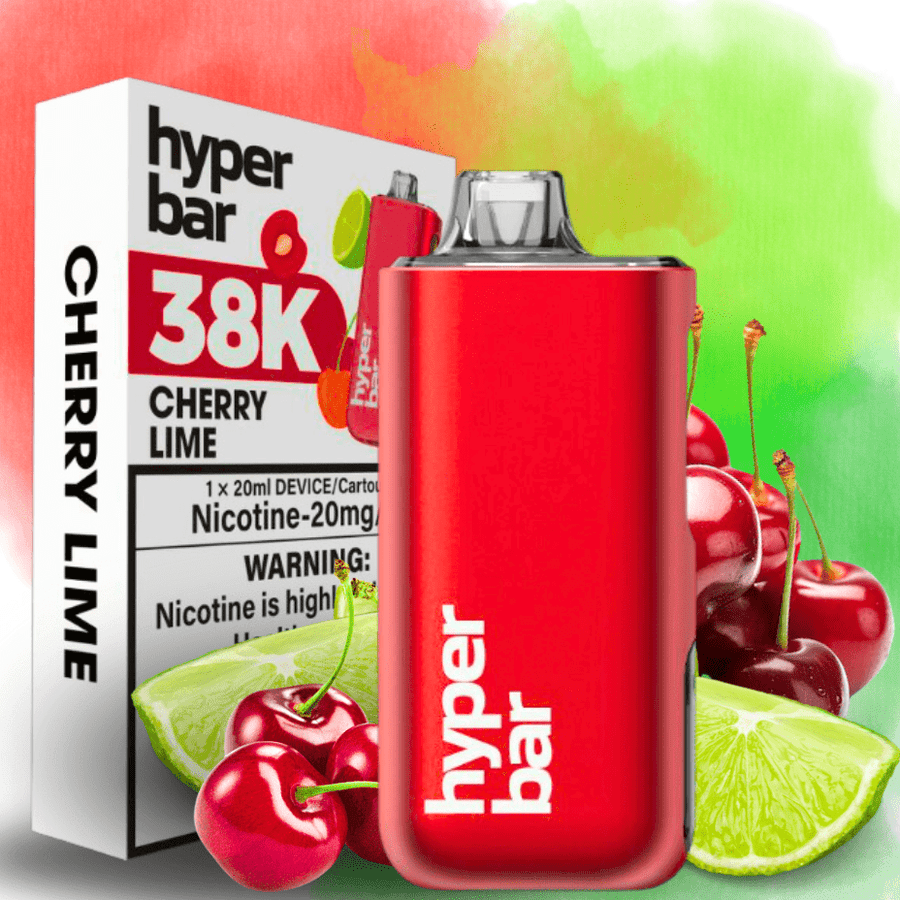 Hyper Bar BE38000 Disposable Vape-Cherry Lime 38000 Puffs / 20mg Winkler Vape SuperStore and Bong Shop Manitoba Canada