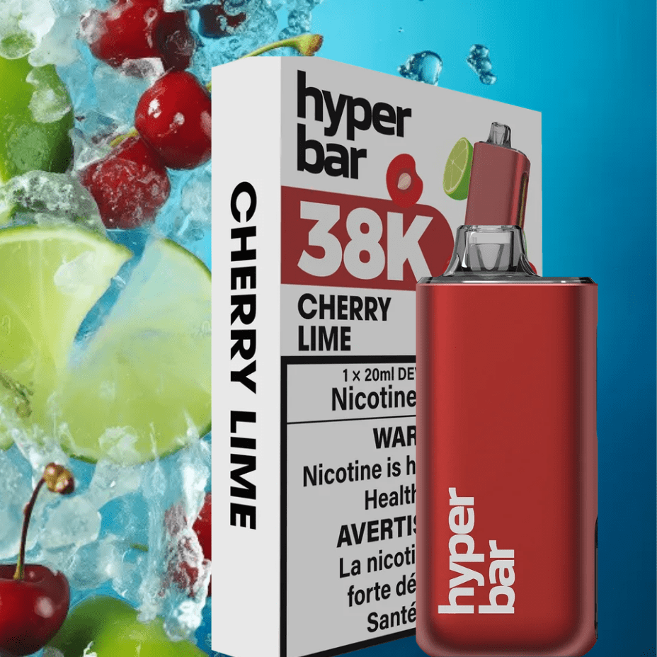 Hyper Bar BE38000 Disposable Vape-Cherry Lime 38000 Puffs / 20mg Winkler Vape SuperStore and Bong Shop Manitoba Canada