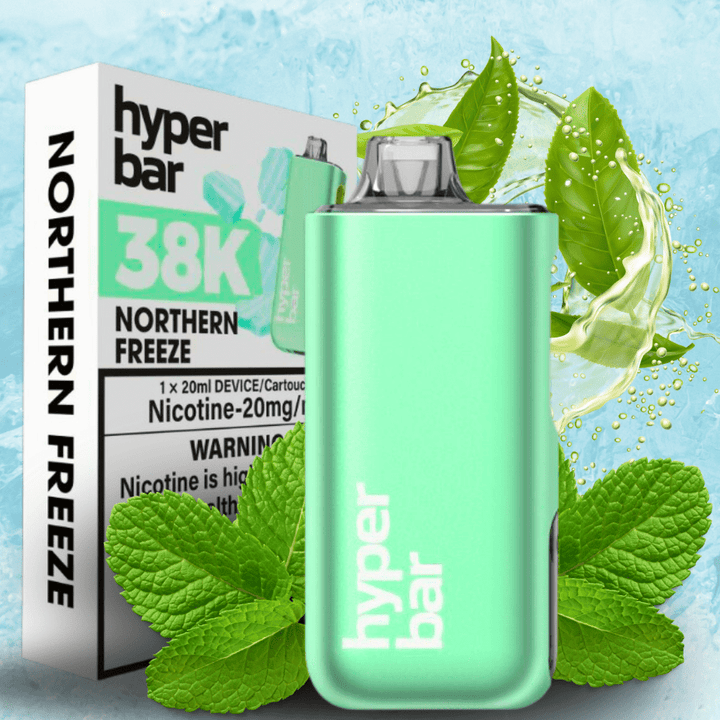 Hyper Bar BE38000 Disposable Vape-Northern Freeze 38000 Puffs / 20mg Winkler Vape SuperStore and Bong Shop Manitoba Canada