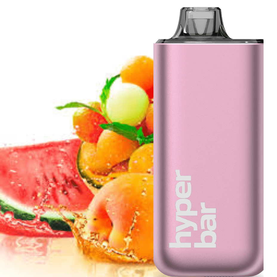 Hyper Bar BE38000 Disposable Vape-Peach Watermelon Ice 38000 Puffs / 20mg Winkler Vape SuperStore and Bong Shop Manitoba Canada