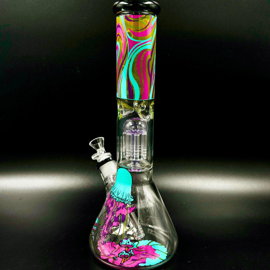 Infyniti Untamed 7mm Jellyfish Beaker w/ Tree Perc 14" Winkler Vape SuperStore and Bong Shop Manitoba Canada