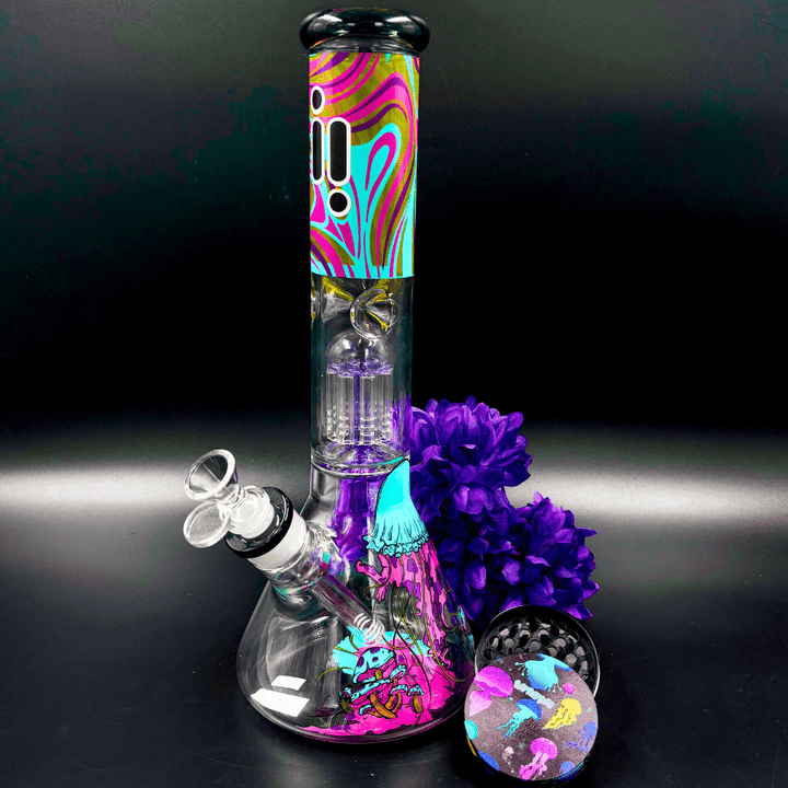 Infyniti Untamed 7mm Jellyfish Beaker w/ Tree Perc 14" Winkler Vape SuperStore and Bong Shop Manitoba Canada