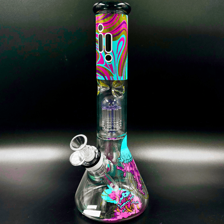 Infyniti Untamed 7mm Jellyfish Beaker w/ Tree Perc 14" Winkler Vape SuperStore and Bong Shop Manitoba Canada