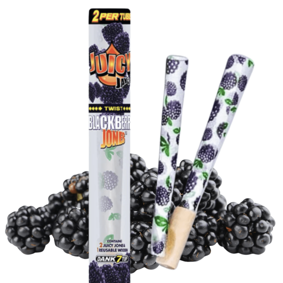 Juicy Jay's Jones Cones w/ Dank 7 Tip Blackberry Winkler Vape SuperStore and Bong Shop Manitoba Canada