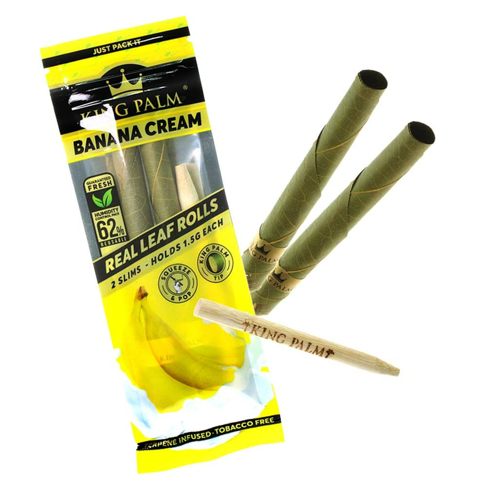 King Palm 2 Mini Rolls-Banana Cream Winkler Vape SuperStore and Bong Shop Manitoba Canada