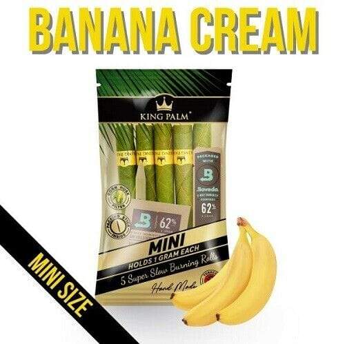 King Palm 2 Mini Rolls-Banana Cream Winkler Vape SuperStore and Bong Shop Manitoba Canada