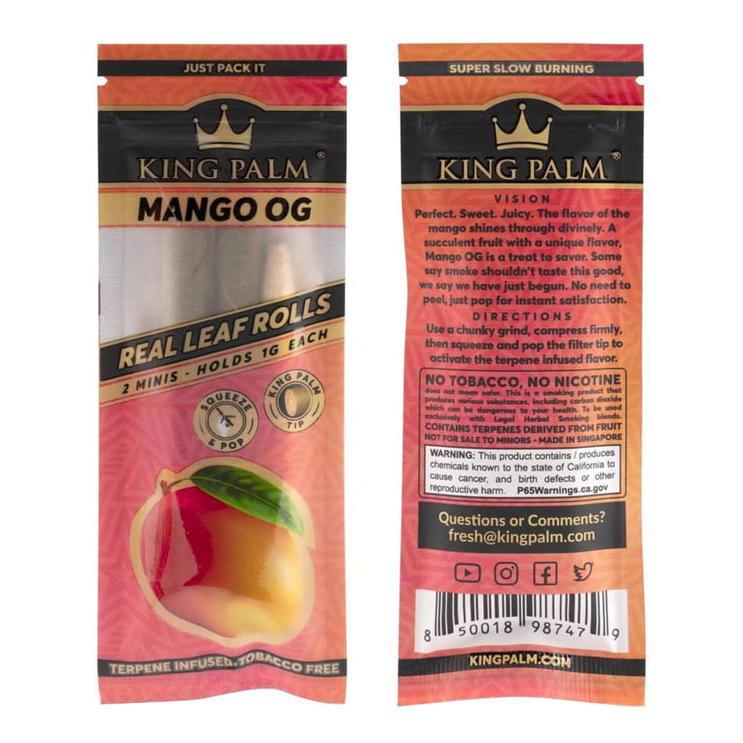 King Palm Mini Pre-Rolls-Mango OG 2/pkg / Mango OG Winkler Vape SuperStore and Bong Shop Manitoba Canada