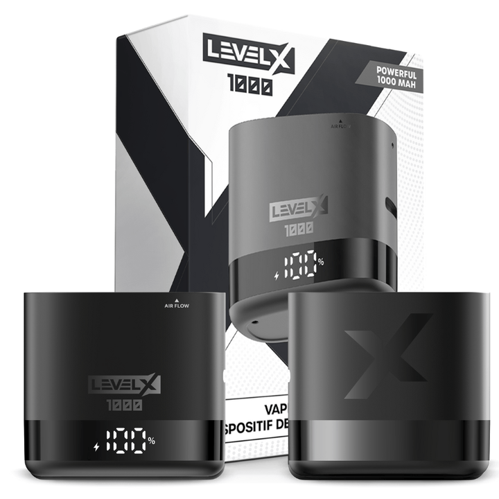 Level X Device Kit 1000 1000mAh / Metallic Black Winkler Vape SuperStore and Bong Shop Manitoba Canada