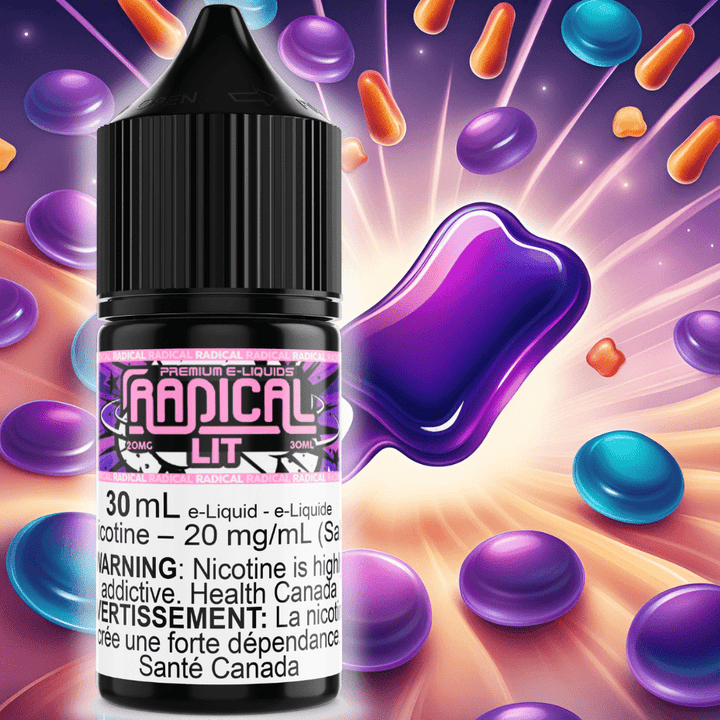 Lit Salt Nic by Radical E-liquid Winkler Vape SuperStore and Bong Shop Manitoba Canada