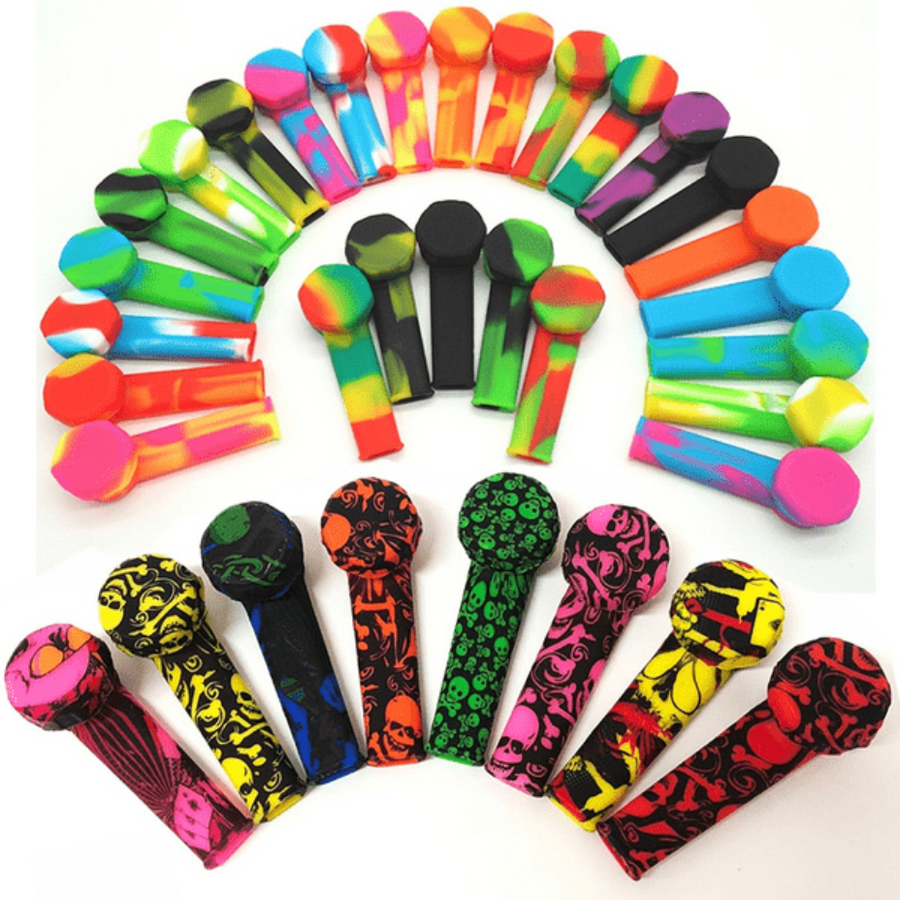 Lit Silicone Hand Pipe-3.5" Winkler Vape SuperStore and Bong Shop Manitoba Canada