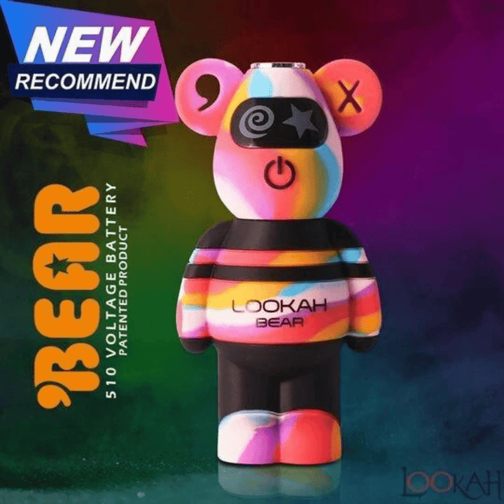 Lookah Bear 510 Thread Battery 500mAh / Rainbow Winkler Vape SuperStore and Bong Shop Manitoba Canada