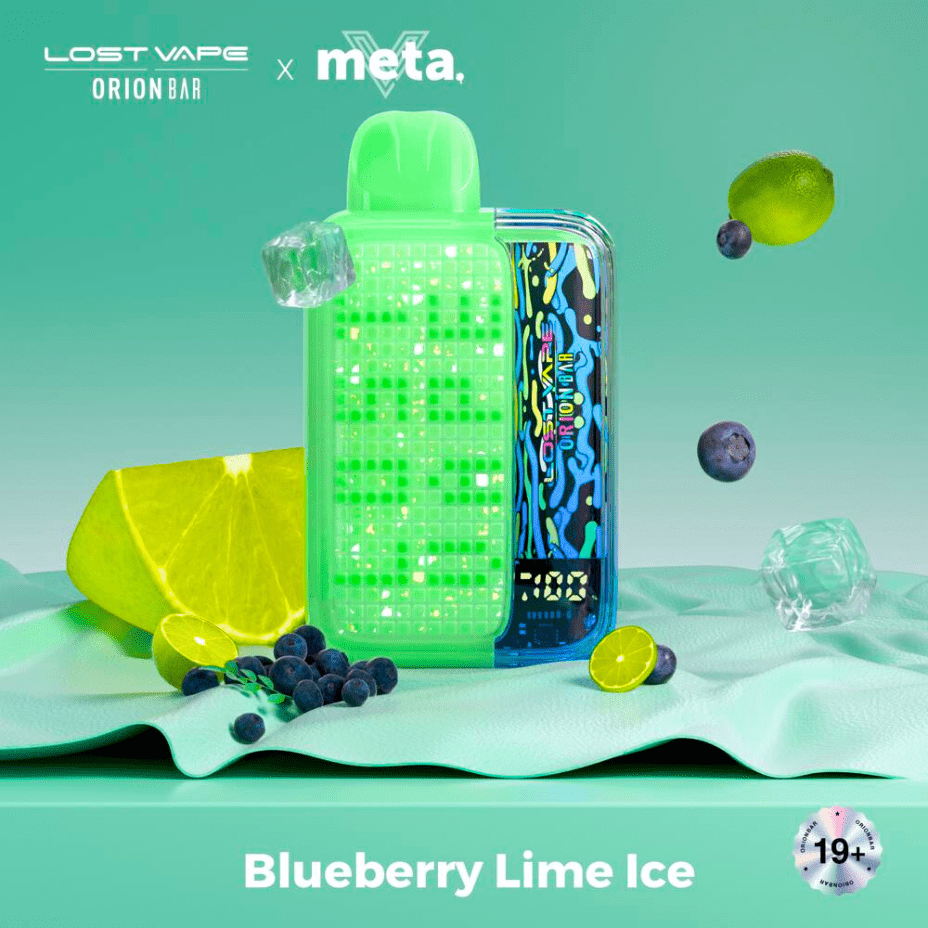 Lost Vape Orion Bar 10000 Disposable Vape - Blueberry Lime Ice 20mg / 10000 Winkler Vape SuperStore and Bong Shop Manitoba Canada