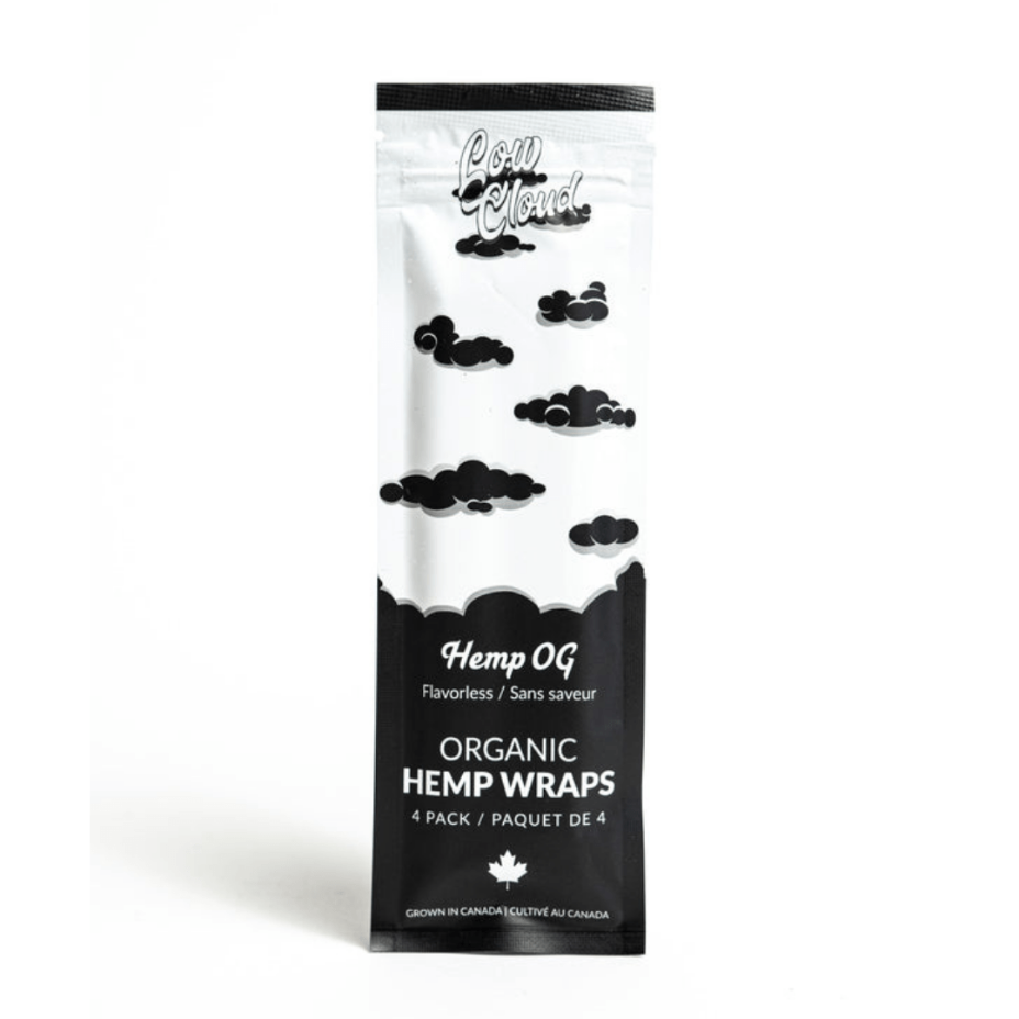 Low Cloud - Organic Hemp Blunt Wraps 4/pkg / Flavourless Winkler Vape SuperStore and Bong Shop Manitoba Canada