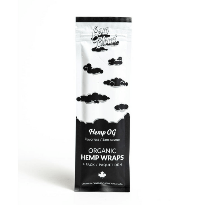 Low Cloud - Organic Hemp Blunt Wraps 4/pkg / Flavourless Winkler Vape SuperStore and Bong Shop Manitoba Canada